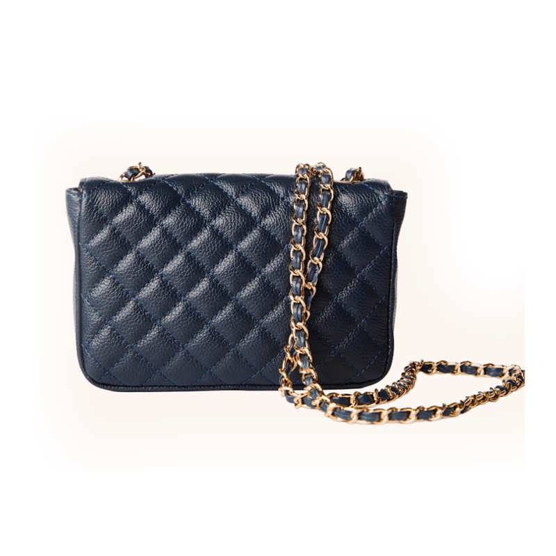 Bolsa SAAD Mini Bordado Azul Marinho