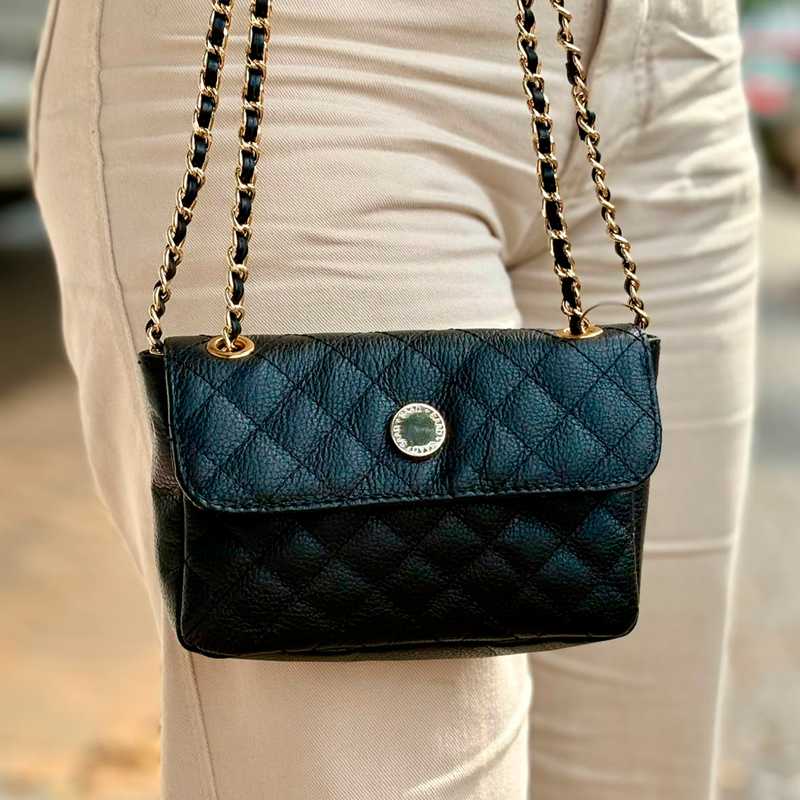 Bolsa SAAD Mini Bordado Preto