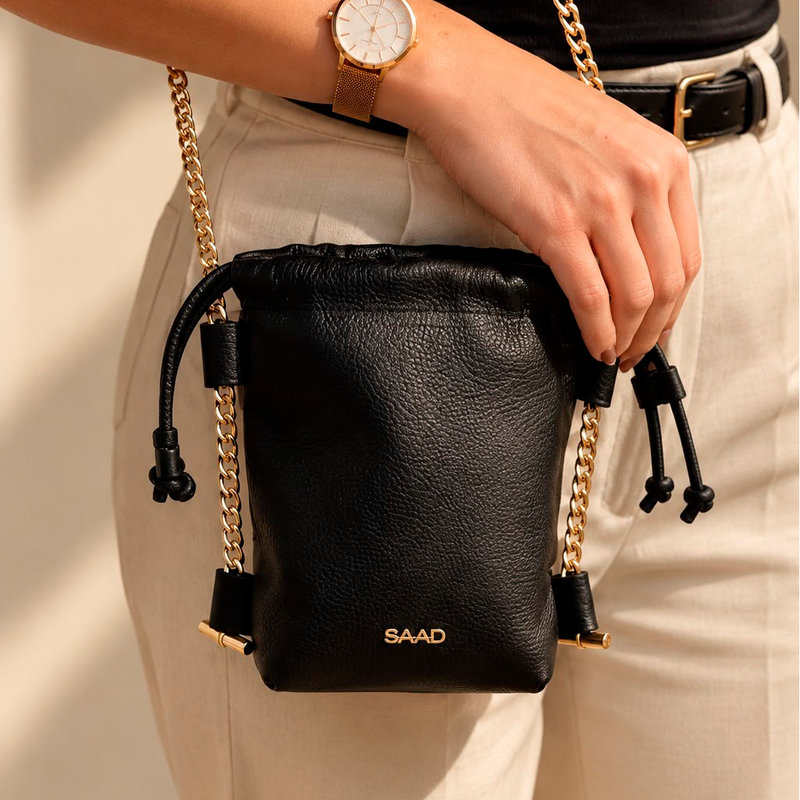 Bolsa SAAD Mini Bucket Preto