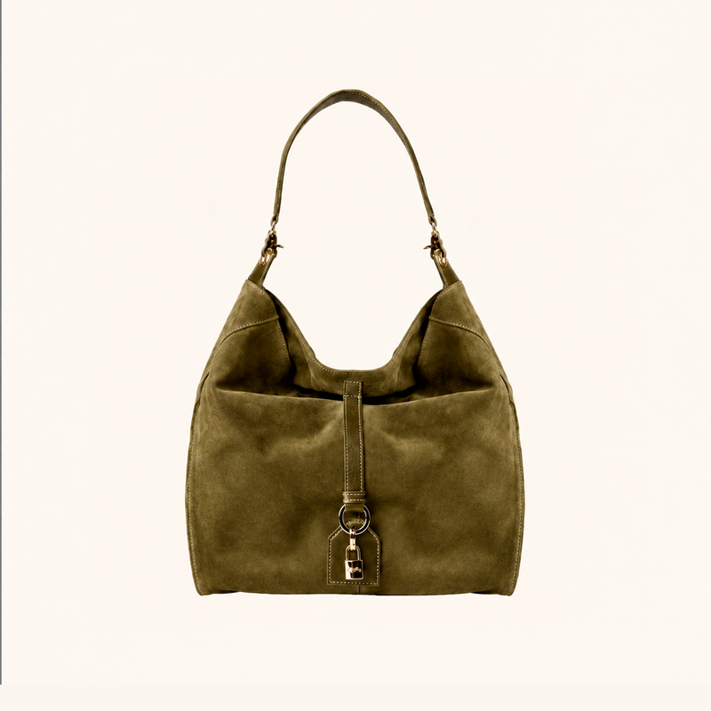 Bolsa SAAD Bucket Camurça Verde