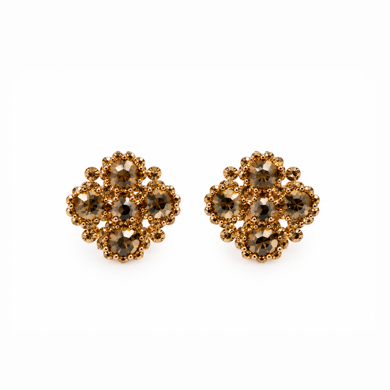 Brinco Leticia Sarabia Flor Ouro 