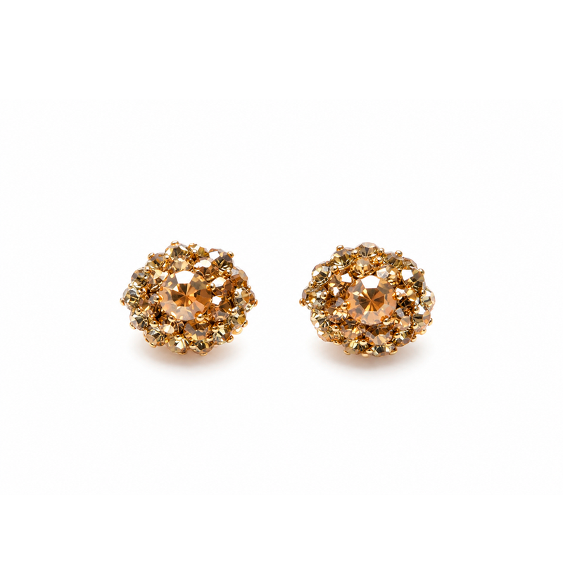 Brinco Leticia Sarabia Oval Pequeno Dourado