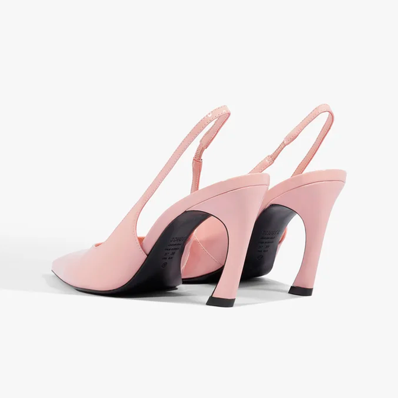 Slingback Schutz Lexi Sling Wild Couro Rosa