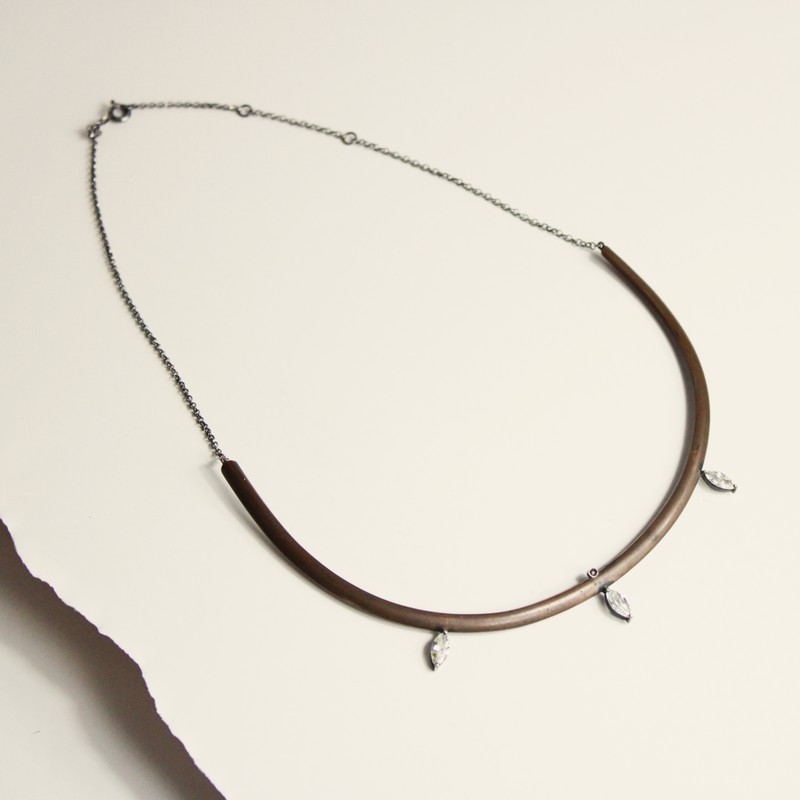 Choker Cobre Zirconias