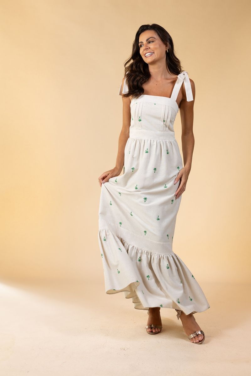 VESTIDO DE LINHO ARPOADOR