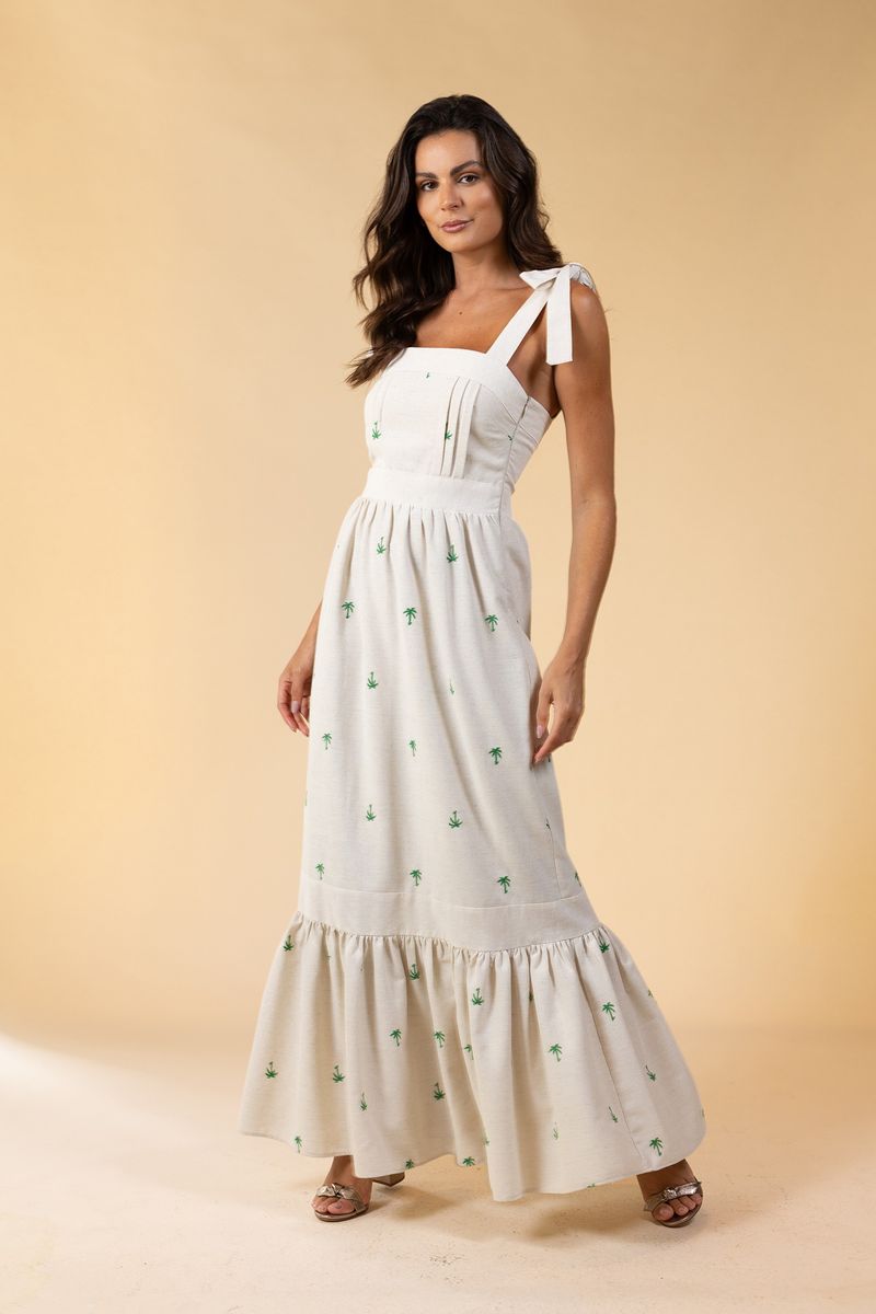 VESTIDO DE LINHO ARPOADOR