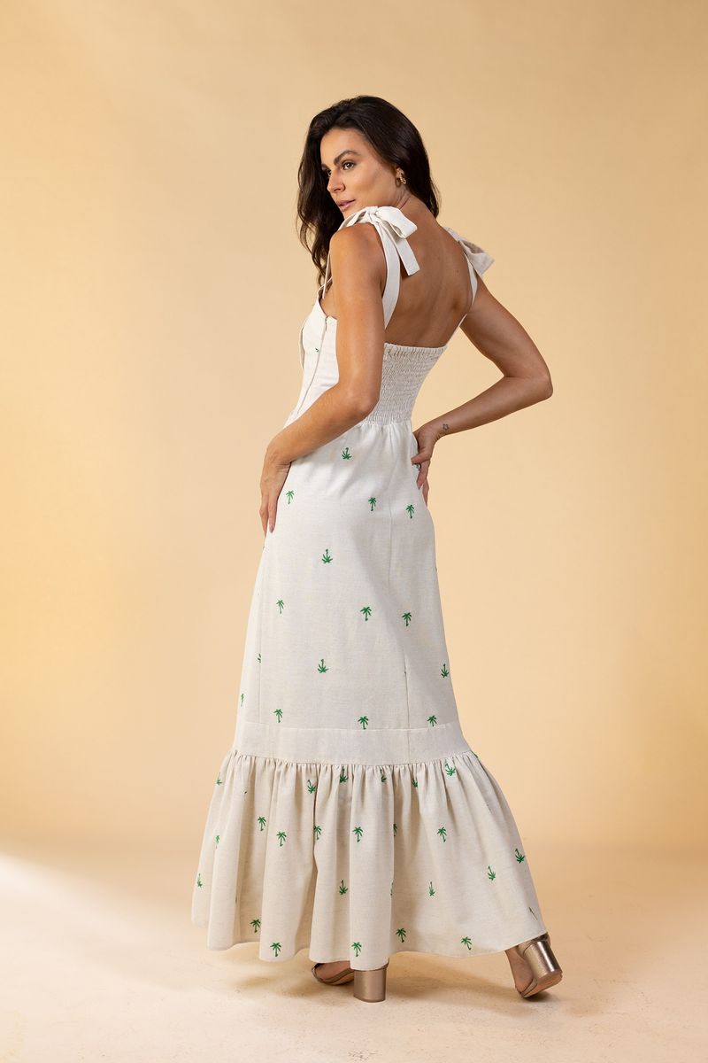 VESTIDO DE LINHO ARPOADOR