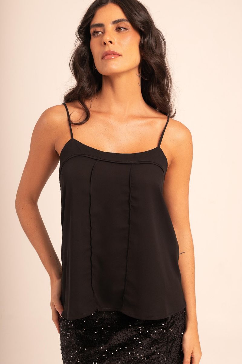BLUSA DE ALÇA CREPE 