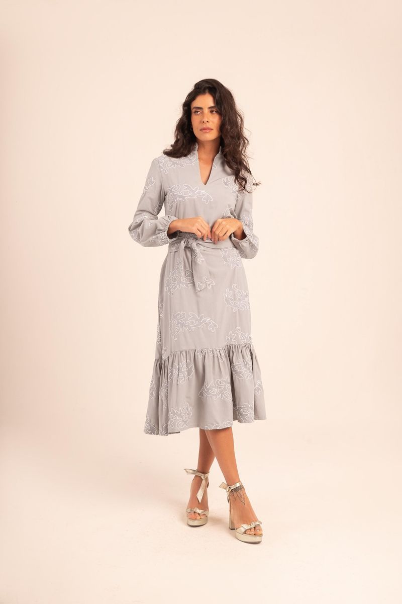 VESTIDO LONGO BORADADO NATALIE