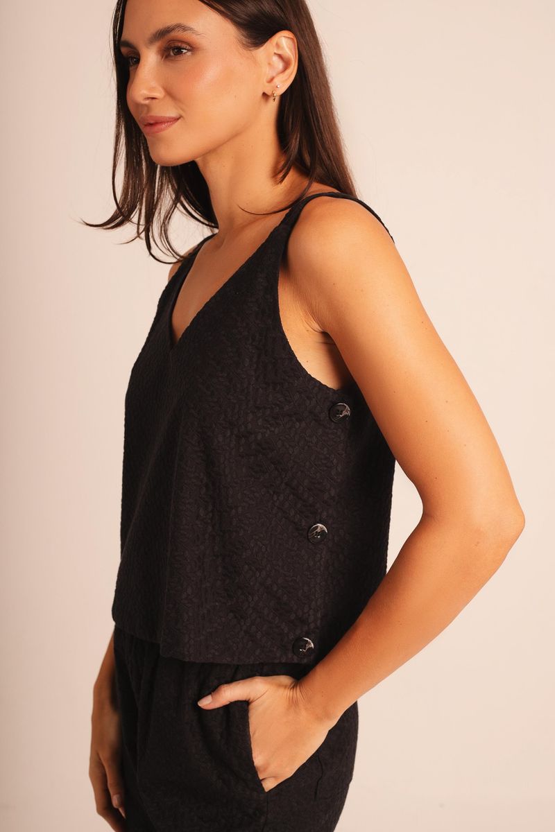 BLUSA BORDADA BOTÕES DIANA