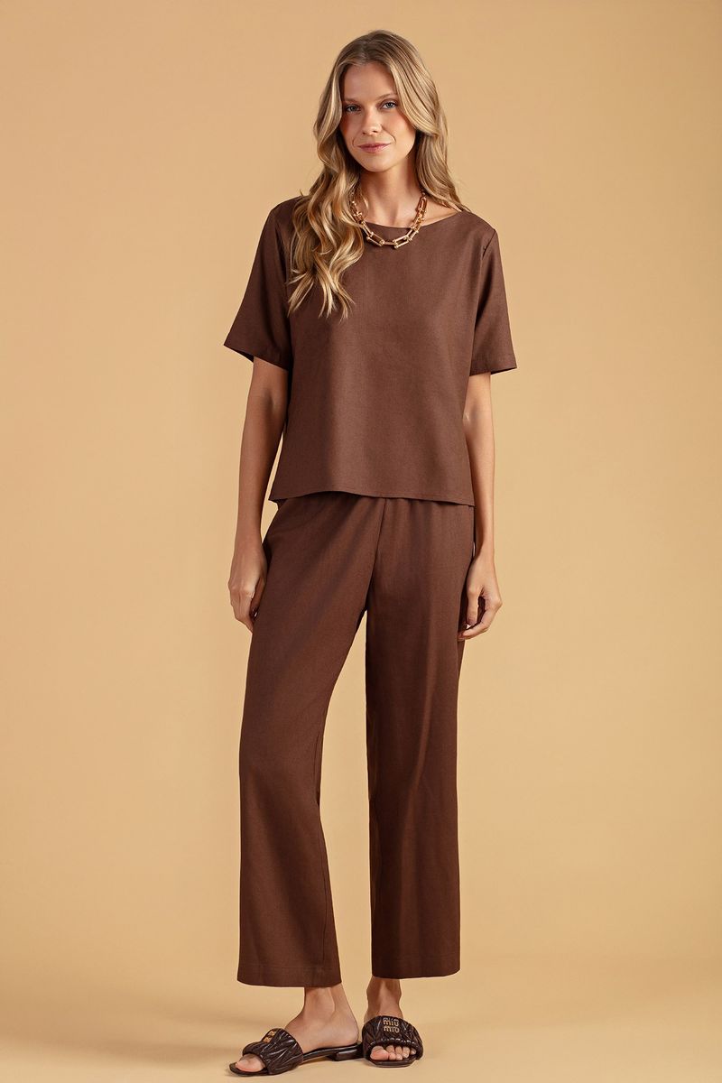 CALÇA  PANTACOURT DE LINHO 