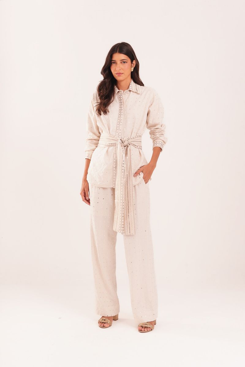 CAMISA ALFAITARIA  LINHO BORDADO BOHO