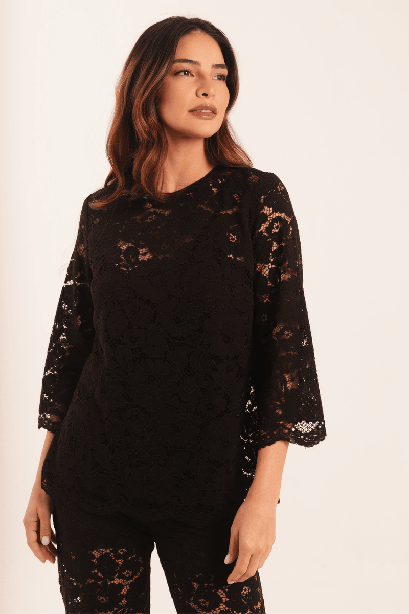 BLUSA GUIPIR PRETA