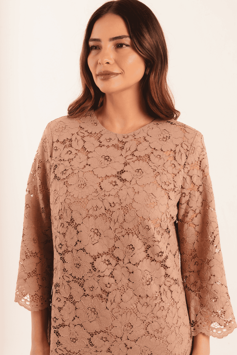 BLUSA GUIPIR BEGE