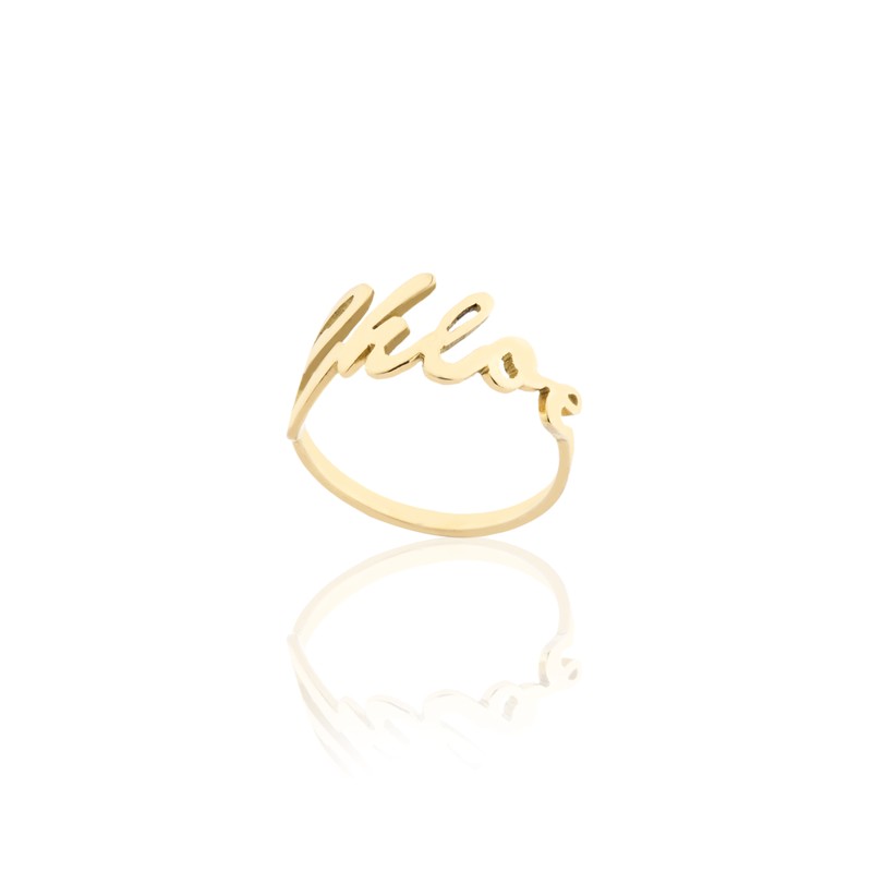 Anel My Name ouro 18K