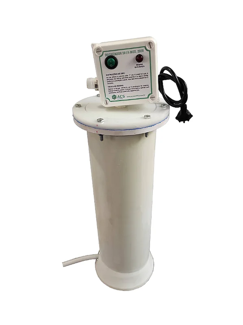 DEIONIZADOR DE AGUA 50L/H LAMP PILOTO SENSOR DE CONDUT BIVOLT