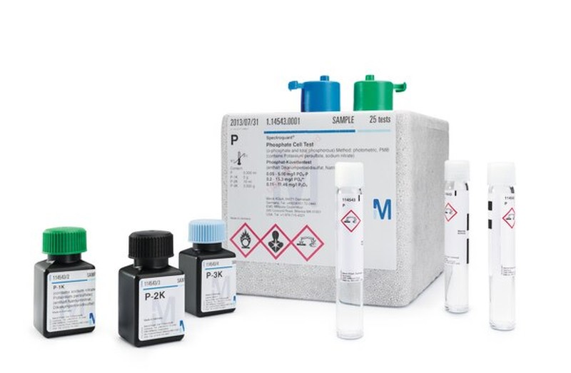 SPECTROQUANT CROMO (0,05-2,00 mg/L Cr; 0,11-4,46 mg/L CrO₄) (TESTE EM CUBETAS) - MERCK - 25 testes