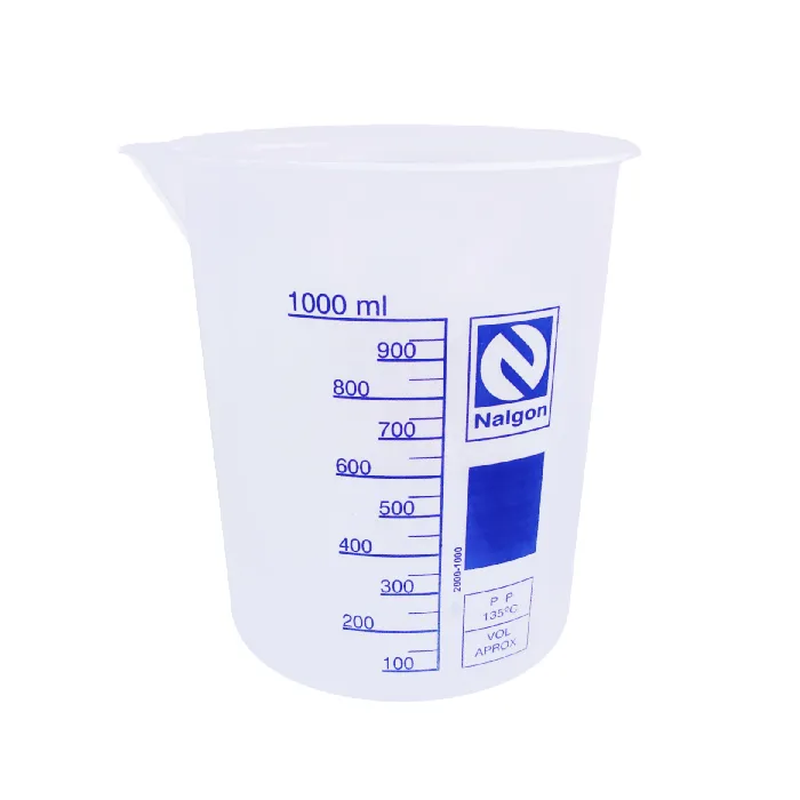 Copo Béquer 1000mL - Forma baixa - Autoclavável - Polipropileno - NALGON