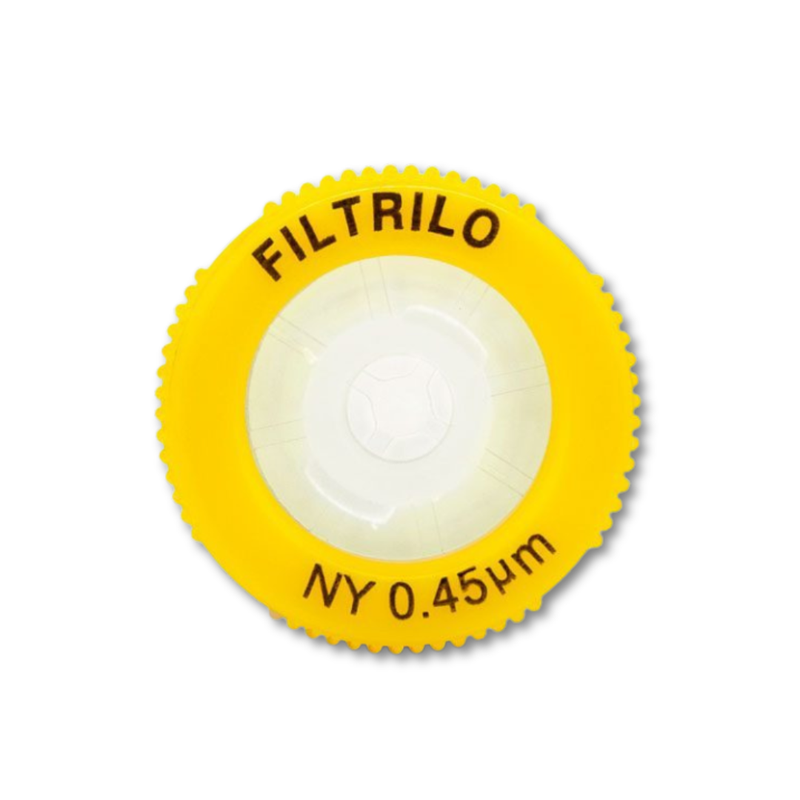 Filtro de seringa em NYLON - Hidrofílico 0,45μm x 13mm - FILTRILO - EMB c/ 100 und