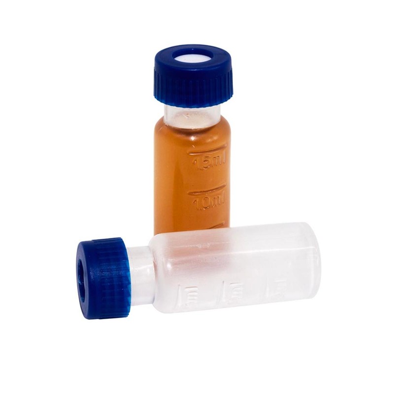 VIAL 2 mL ROSCA PARA CROMATOGRAFIA PP TRANSPARENTE - KASVI - EMB c/ 100 und