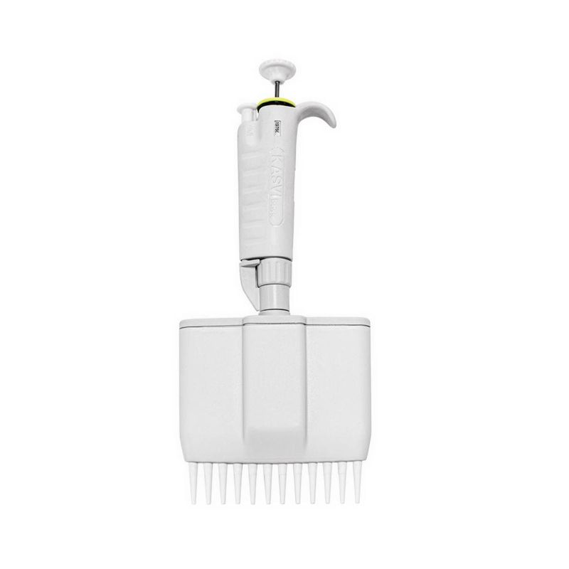 MICROPIPETA MULTICANAL BASIC 12 CANAIS 20 - 200 μL - KASVI