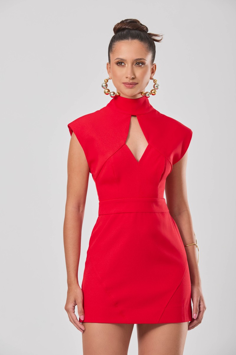 Vestido Elisabeth Vermelho Amaranto