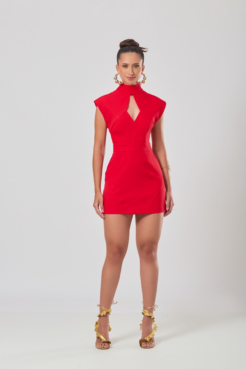 Vestido Elisabeth Vermelho Amaranto