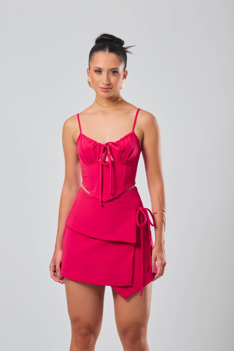 Blusa Corset Maju Rosa Magenta