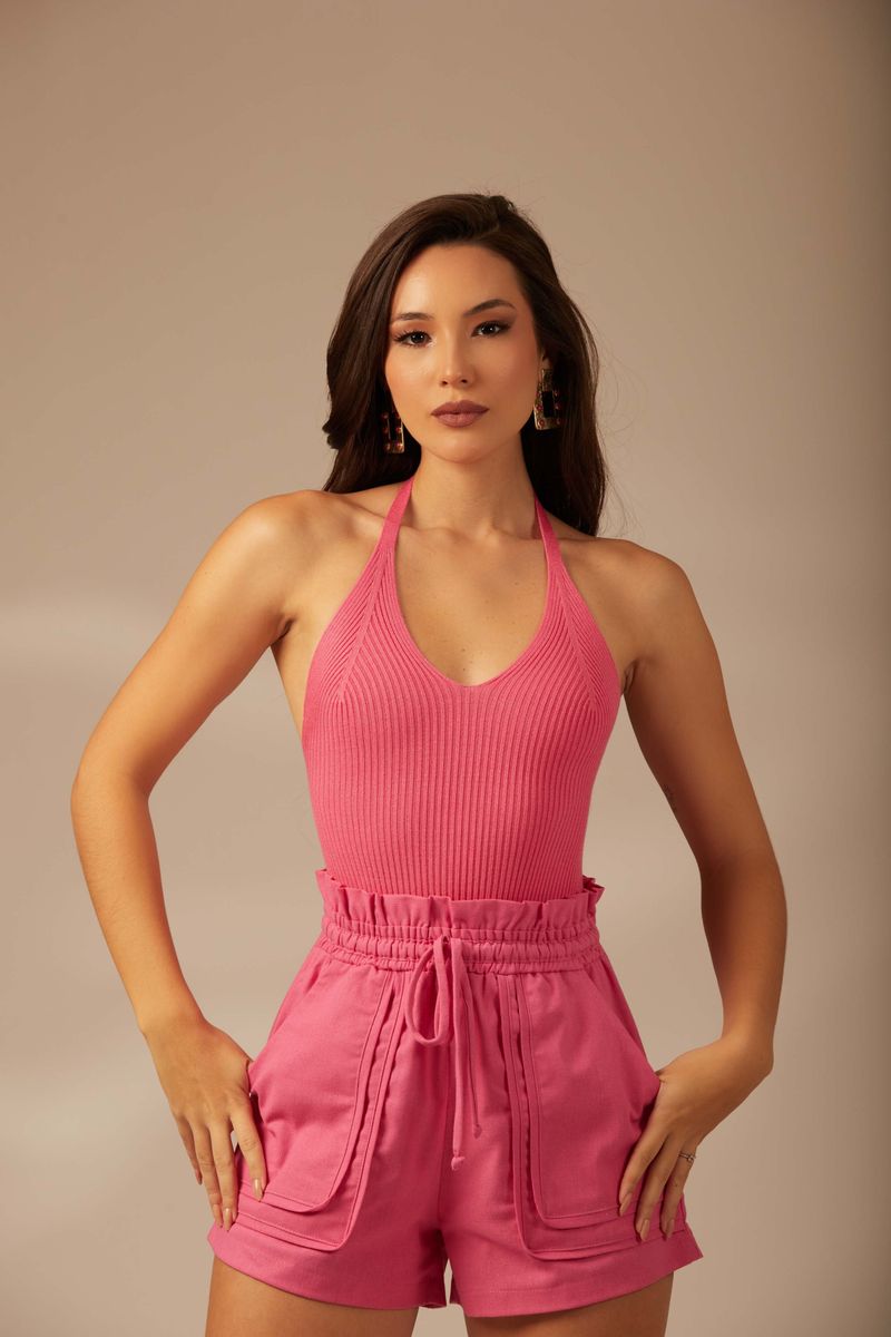 Body Tricot Drika Pink Love