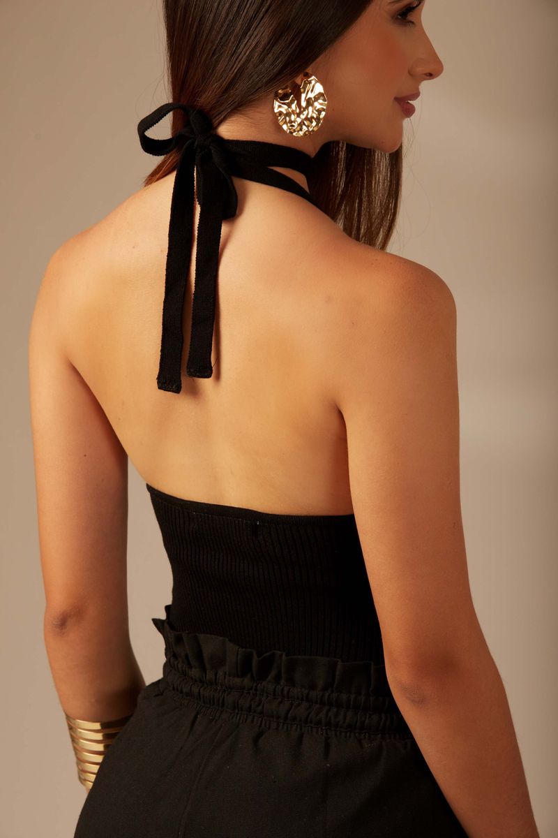 Body Tricot Drika Preto
