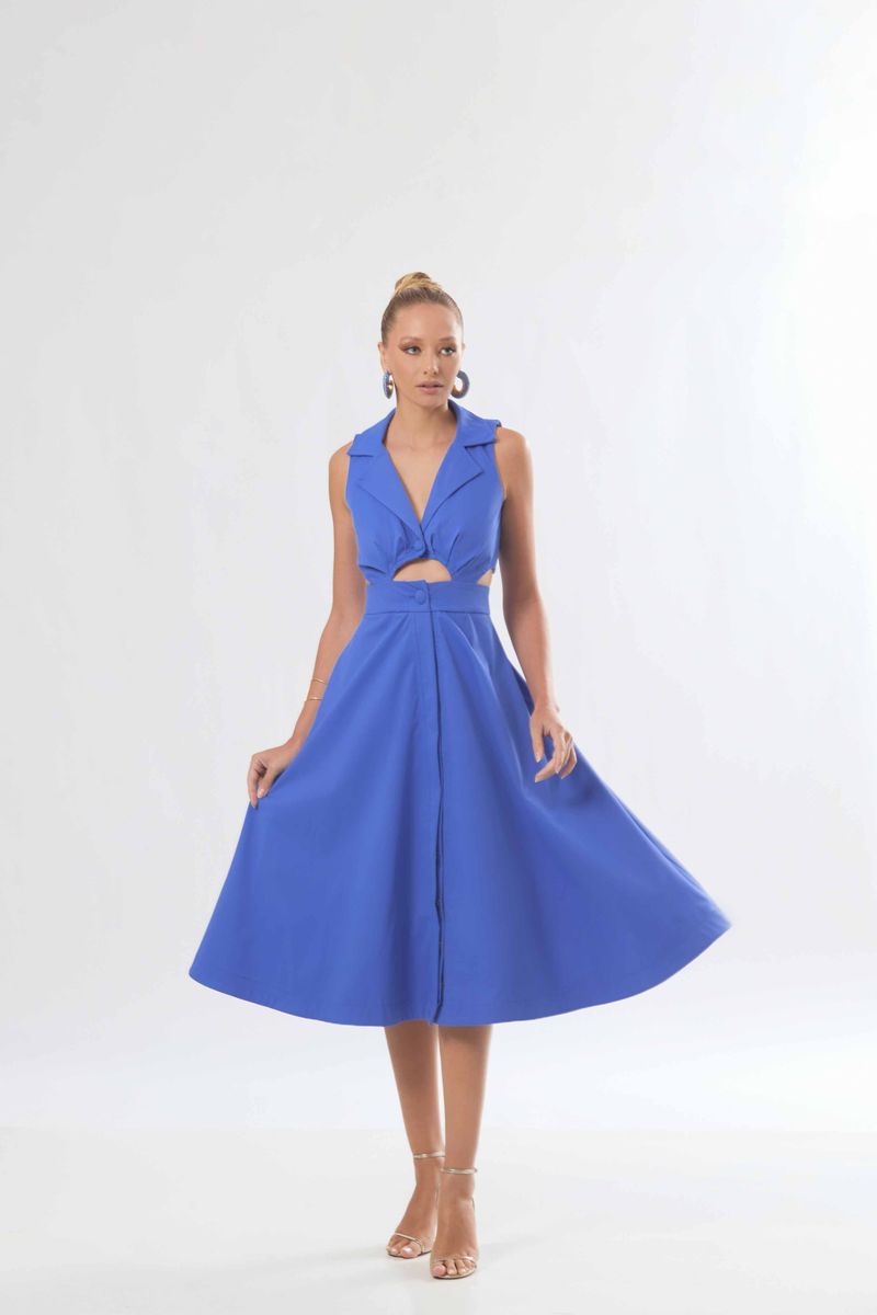 Vestido Áurea Azul Vita