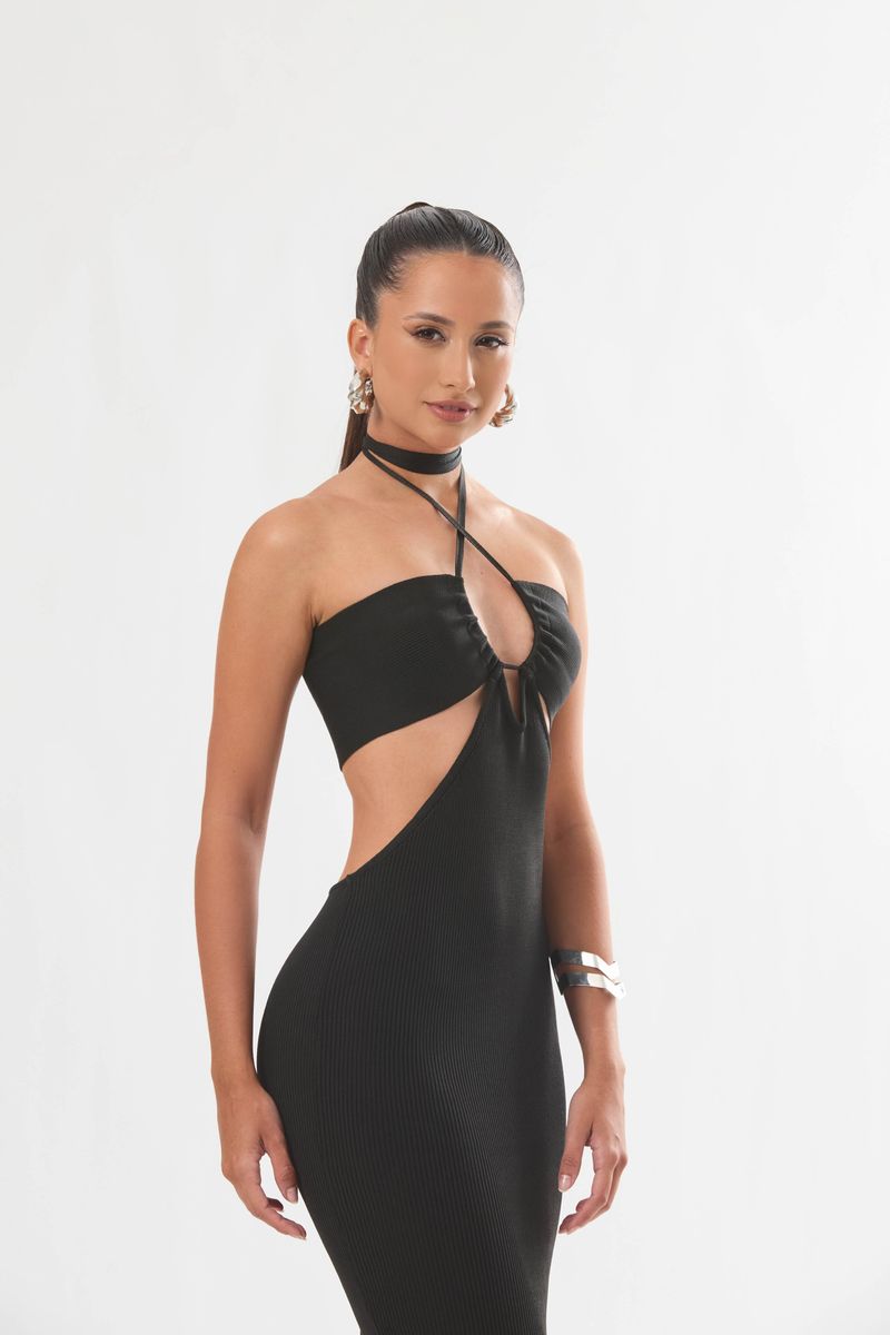 Vestido Tricot Iolanda Preto