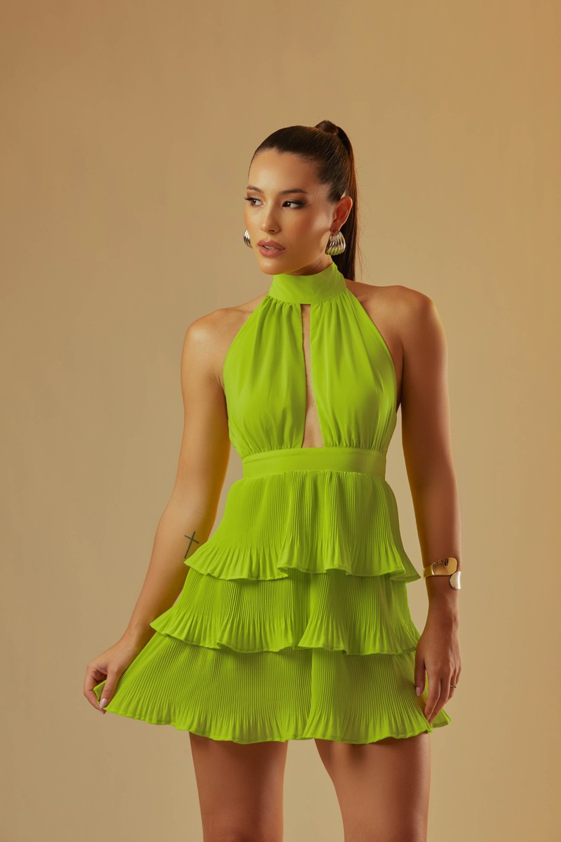 Vestido Ágatha Verde Avocado