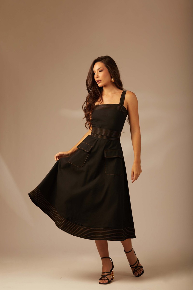 Vestido Trancoso Preto