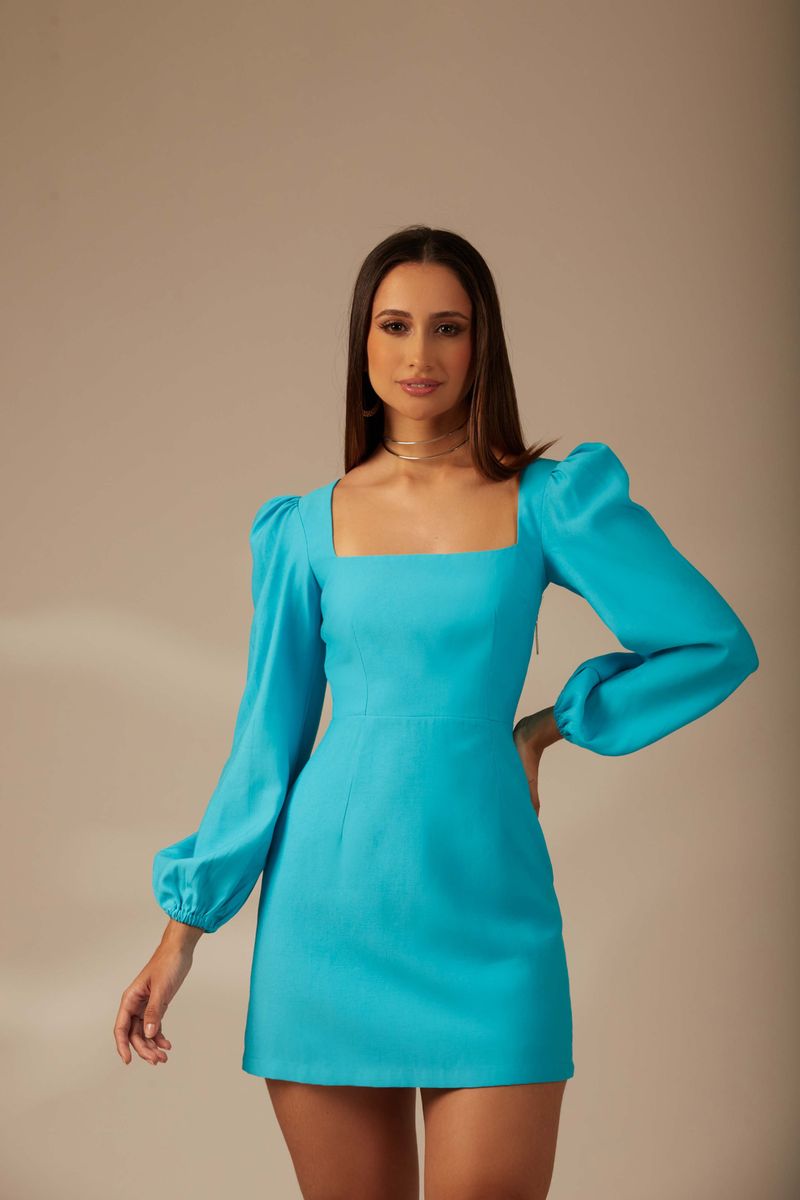 Vestido Dora Azul Atlântico