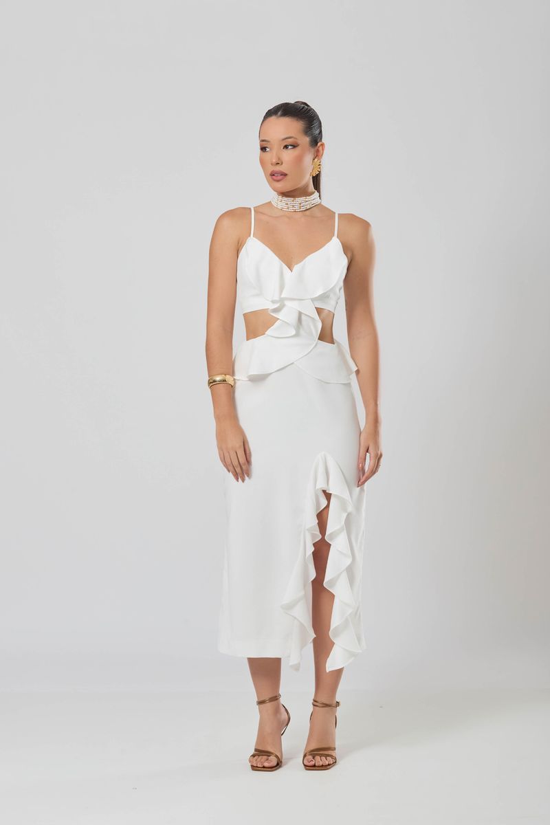 Vestido Ametista Off White