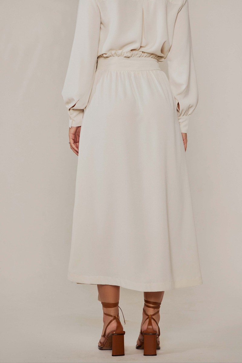 Saia Midi Aisha Off White