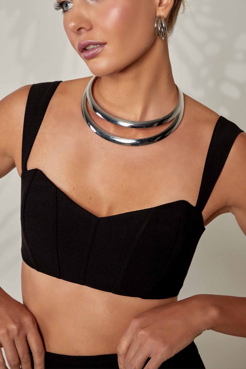 Cropped Arabela Preto