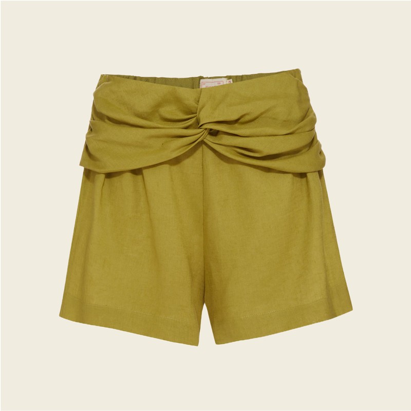 shorts leca verde abacate