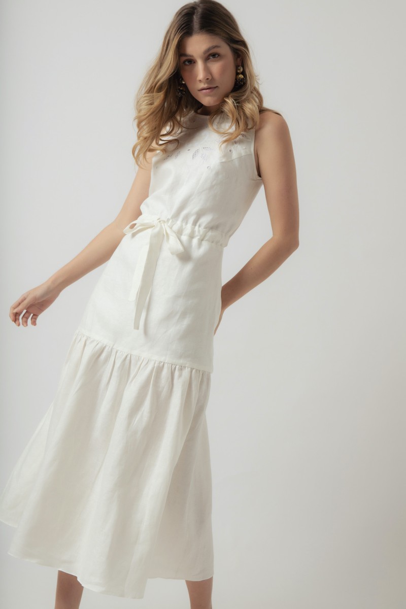 vestido antonia off white