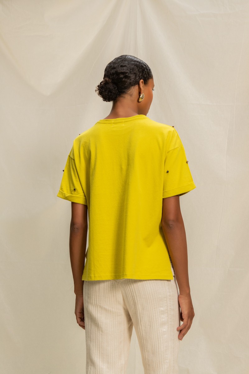 camiseta luar amarelo citrino