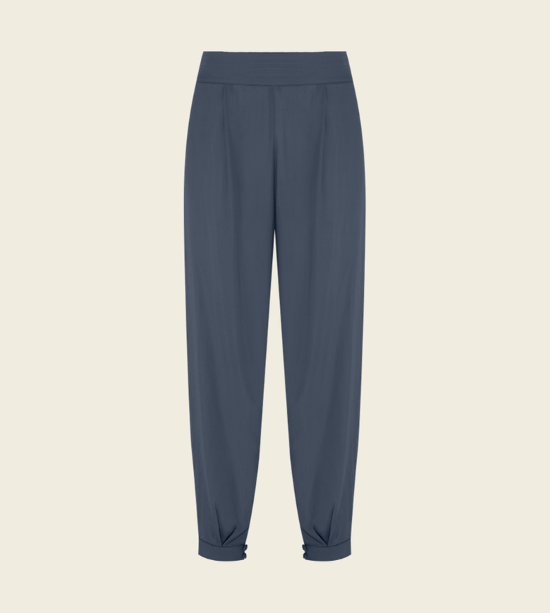 calça seda glória marinho