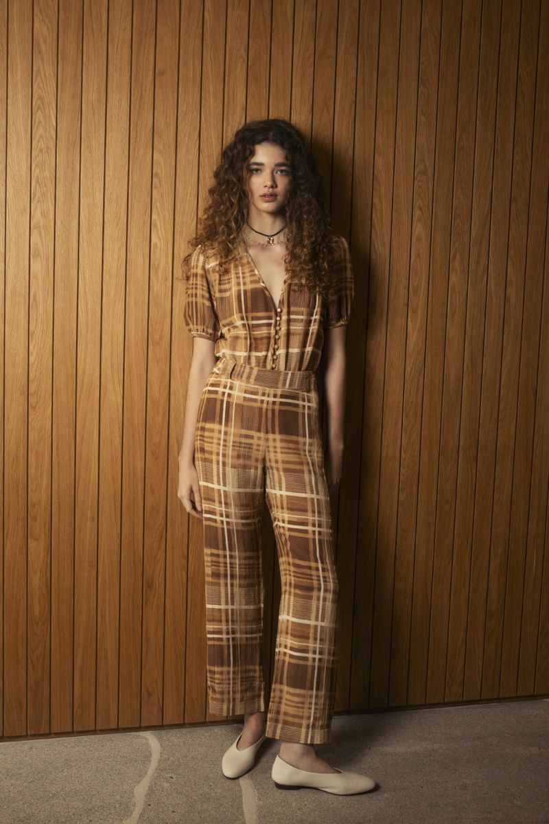 calça chess caramelo