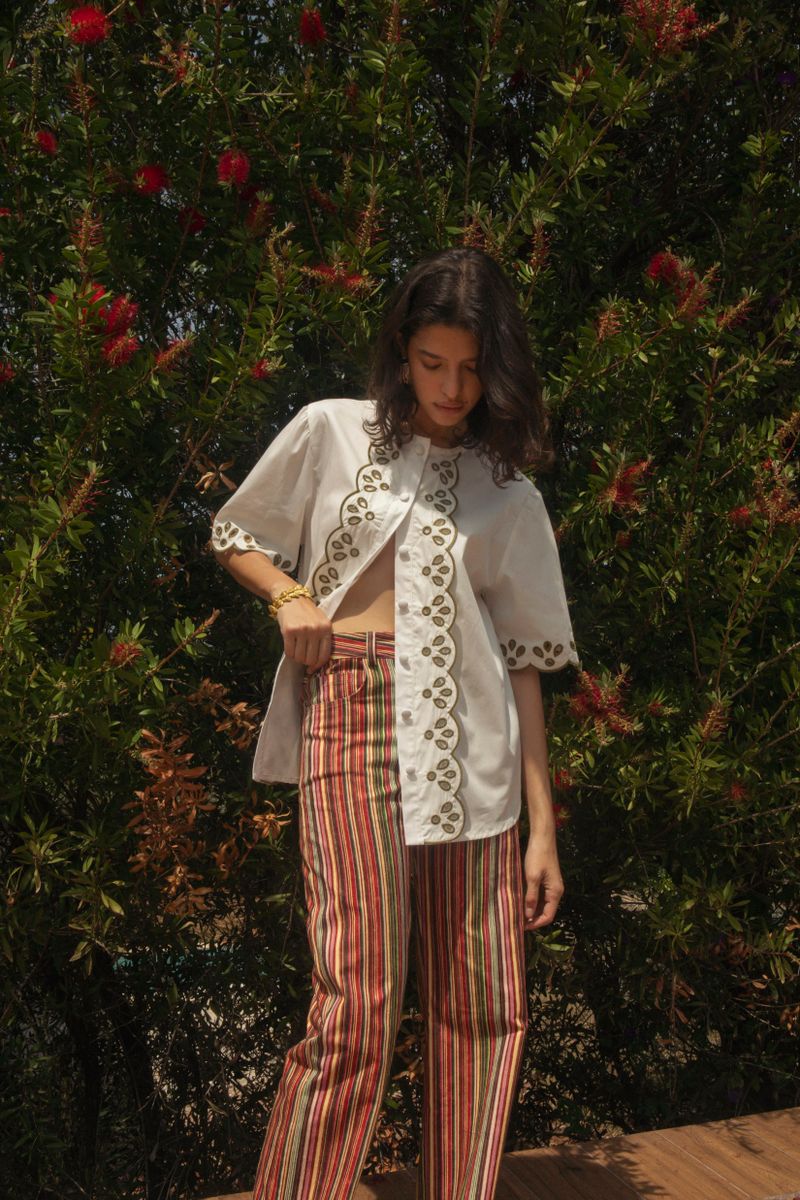 calça stripes color