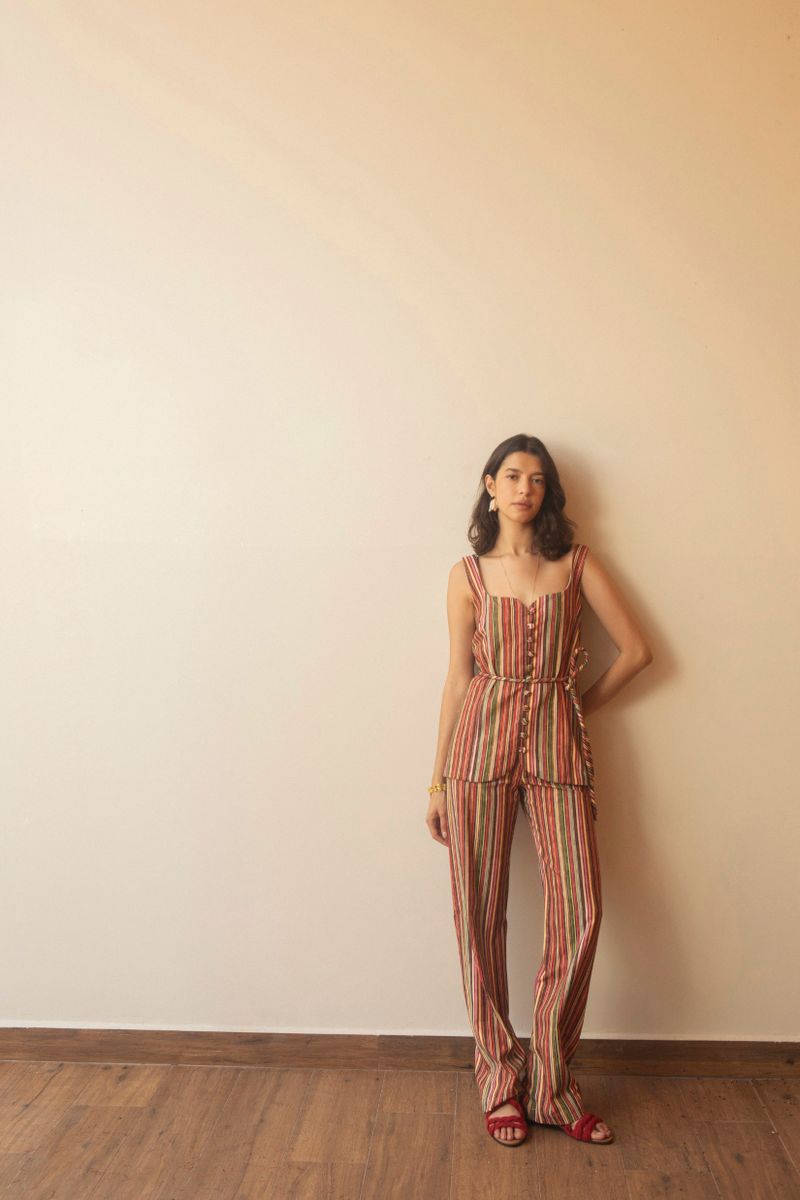 calça stripes color