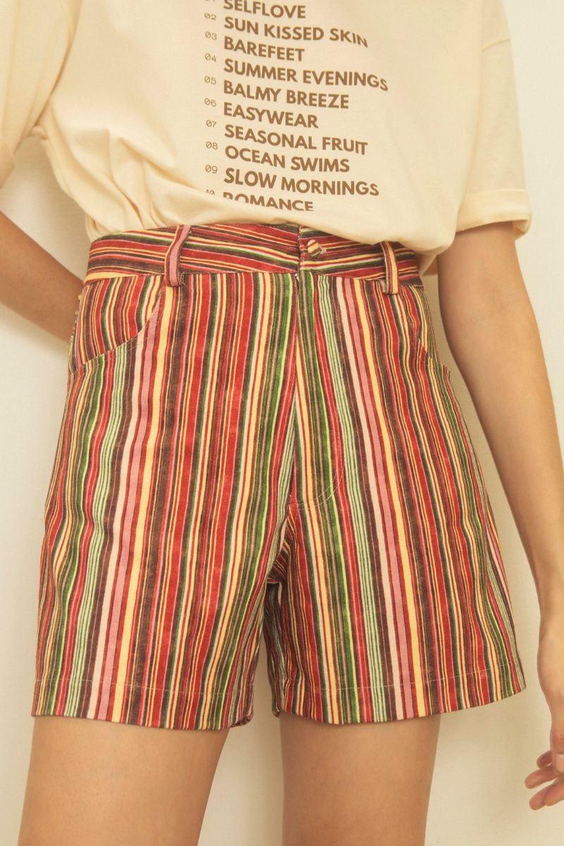 shorts stripes color