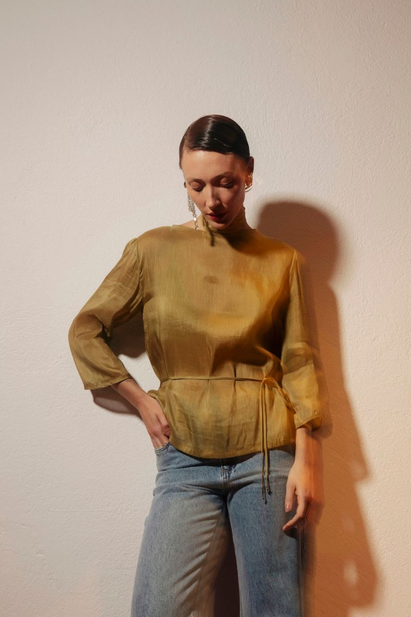 blusa aura pistache