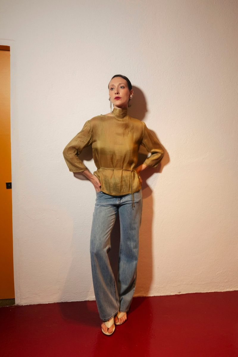 blusa aura pistache