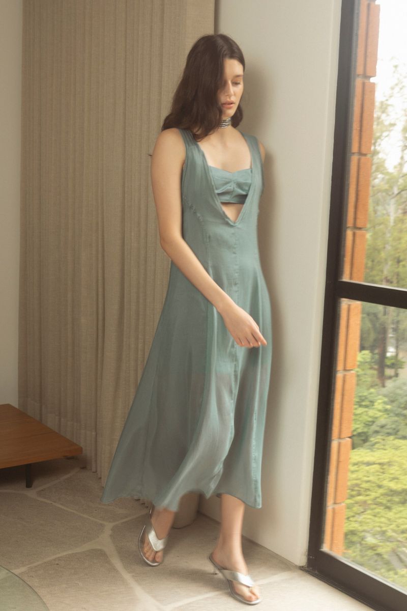 Vestido Éter Azul Céu