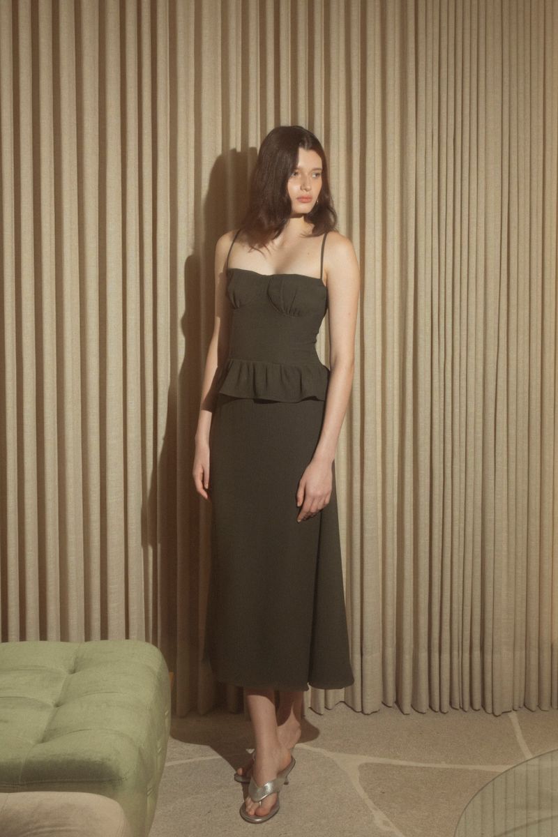 Vestido Midi Sublime Ardósia